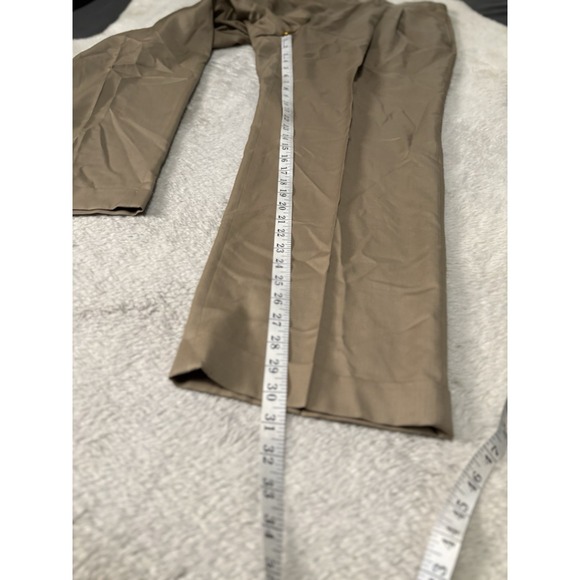 Lauren Ralph Lauren Men's Beige Cuffed Straight Wool Cashmere Pants 120s‎ 40x30 - Picture 3 of 6